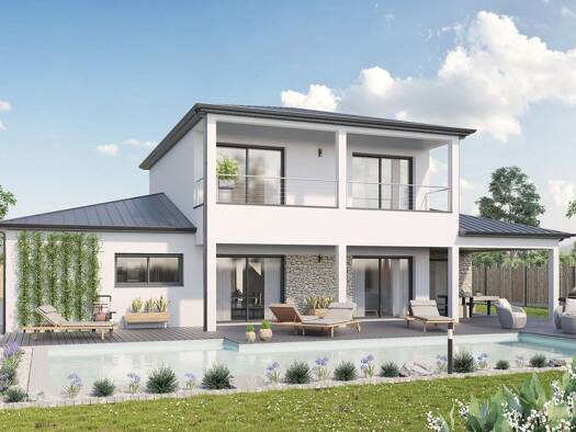 Terrain avec maison neuve à vendre 430 778 € 5 pièces 4 chambres 151 m² 560 m² de terrain Buléon 56420