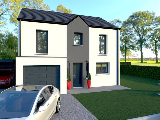 Terrain avec maison neuve à vendre 261 130 € 5 pièces 4 chambres 104 m² 400 m² de terrain Boves 80440