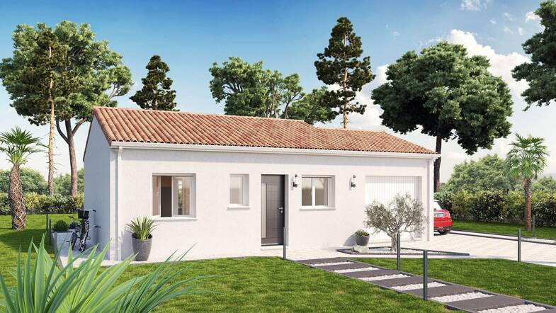 Terrain avec maison neuve à vendre 190 298 € Brach 33480