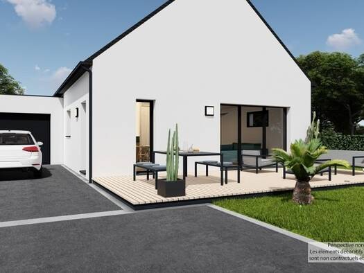 Terrain avec maison neuve à vendre 219 900 € 4 pièces 2 chambres 81 m² 365 m² de terrain Saint-Martin-des-Champs 29600