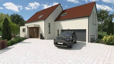 Terrain avec maison neuve à vendre 495 800 € Osthoffen 67990