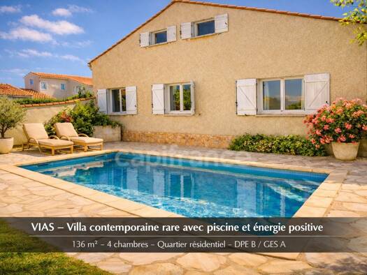 Maison à vendre 454 000 € 5 pièces 4 chambres 136 m² 490 m² de terrain Village Vias 34450