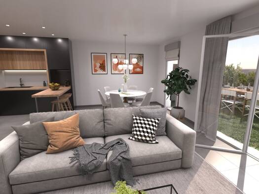 Duplex à vendre - neuf 266 000 € 3 pièces 2 chambres 60,8 m² dès le 31/12/2026 Misérieux 01600