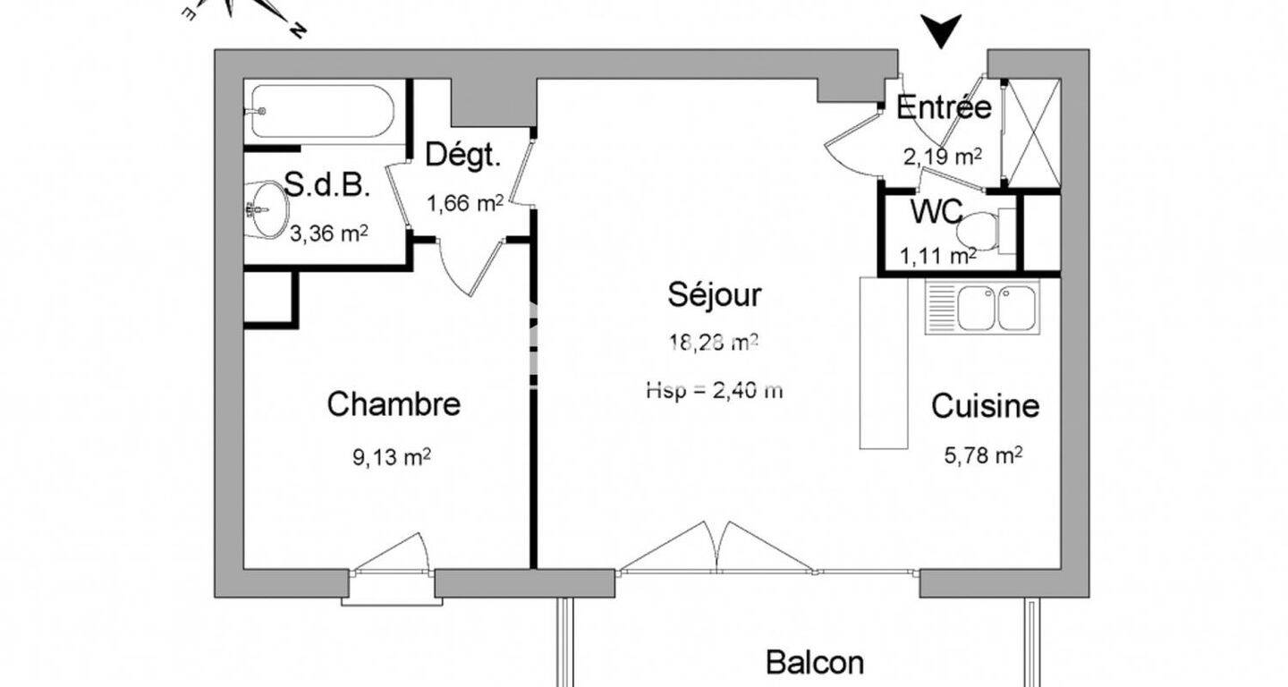 Maison à louer, 42m², CERGY
