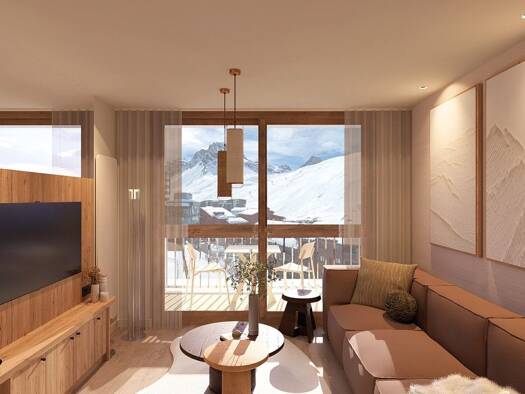 Appartement à vendre - Première occupation 549 000 € 2 pièces 1 chambre 44,8 m² Étage 4/9 Val-Claret Tignes 73320