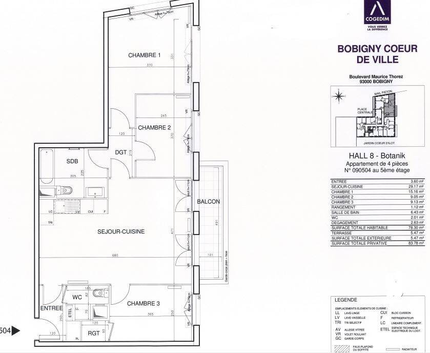 Maison à louer, 78m², BOBIGNY