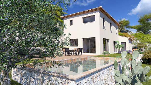 Terrain avec maison neuve à vendre 990 000 € Valbonne 06560