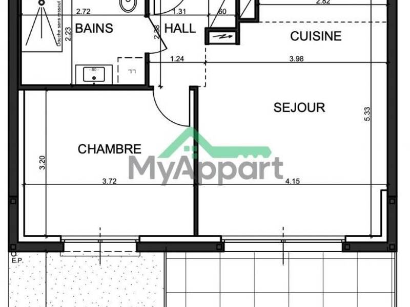 Maison à louer, 42m², BOLSENHEIM
