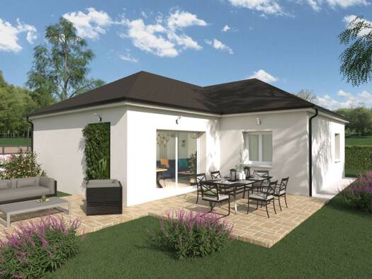 Terrain avec maison neuve à vendre 199 900 € 4 pièces 3 chambres 82,4 m² 1 305 m² de terrain Banlieue Domérat 03410