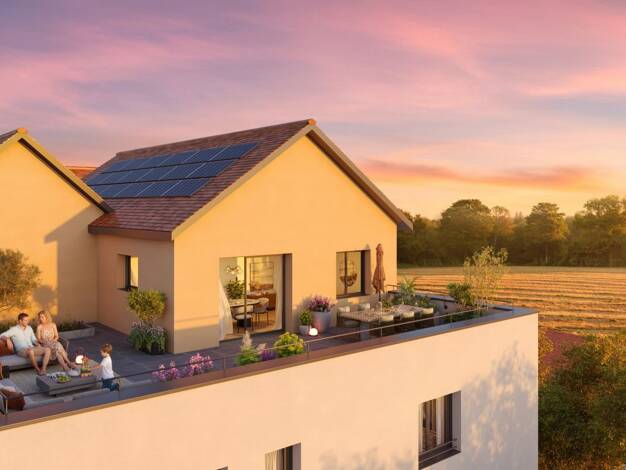 Appartement à vendre - neuf 200 200 € 2 pièces 1 chambre 46,8 m² 1er étage Ostwald 67540