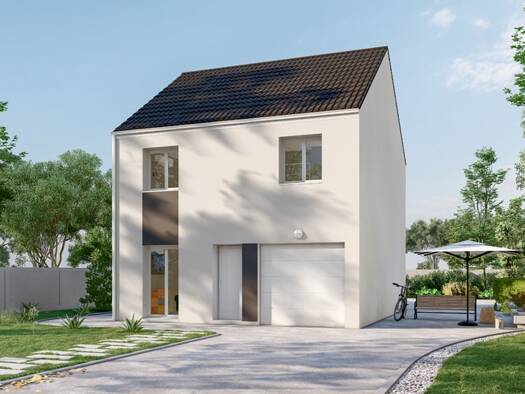 Terrain avec maison neuve à vendre 355 000 € 4 pièces 3 chambres 87 m² 350 m² de terrain République-Gare-Porte de Paris Saint-Denis 93200