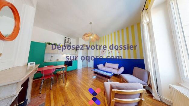 Appartement à louer 1 050 € 3 pièces 2 chambres 52,1 m² 1er étage Centre Nord Oullins 69600