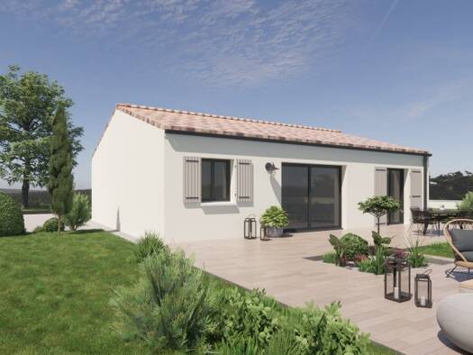 Terrain avec maison neuve à vendre 174 000 € 4 pièces 3 chambres 90 m² 653 m² de terrain Trois-Palis 16730