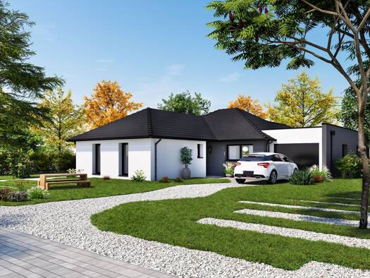 Terrain avec maison neuve à vendre 315 000 € 5 pièces 3 chambres 136,8 m² 1 700 m² de terrain Fiquefleur-Équainville 27210