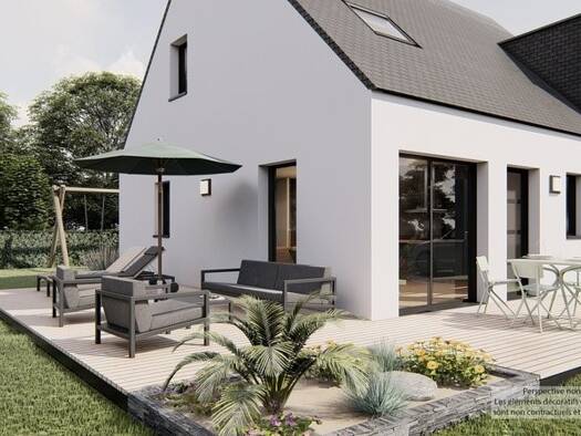 Terrain avec maison neuve à vendre 257 280 € 5 pièces 4 chambres 93 m² 416 m² de terrain Plélan-le-Petit 22980