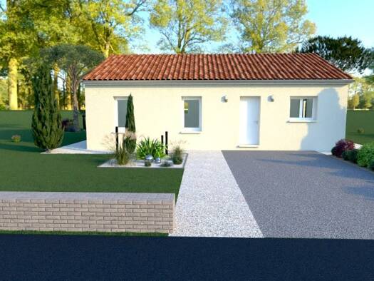 Terrain avec maison neuve à vendre 195 000 € 4 pièces 3 chambres 80 m² 1 590 m² de terrain Ouest Saint-Junien 87200