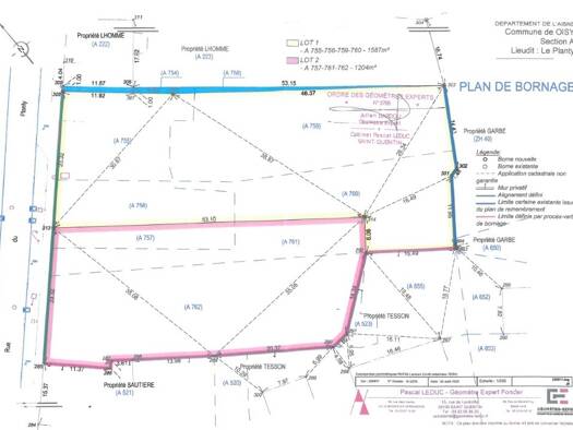 Terrain constructible à vendre 35 740 € 1 587 m² de terrain Oisy 02450