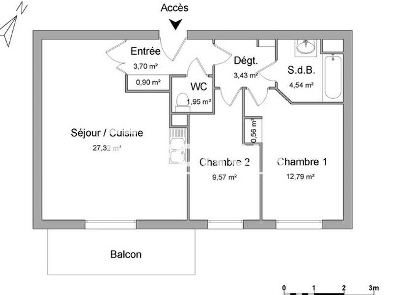 Maison à louer, 65m², DARNETAL