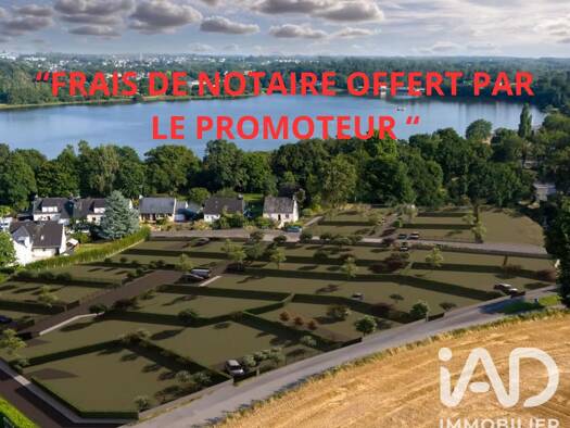Terrain constructible viabilisé à vendre 108 000 € 535 m² de terrain Taupont 56800