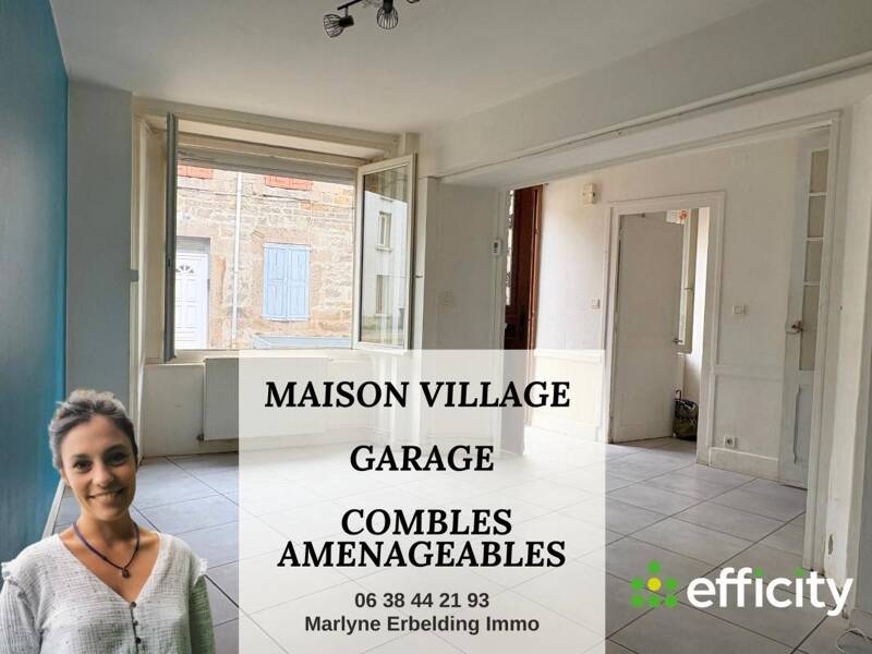 Maison à vendre, 74m², SURY LE COMTAL