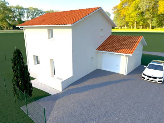 Terrain avec maison neuve à vendre 283 700 € 4 pièces 1 chambre 95 m² Saint-Agnin-sur-Bion 38300