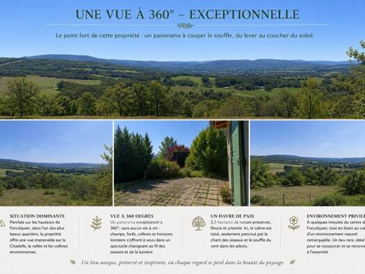 Maison à vendre 530 000 € 3 pièces 2 chambres 92 m² 25 415 m² de terrain Forcalquier 04300