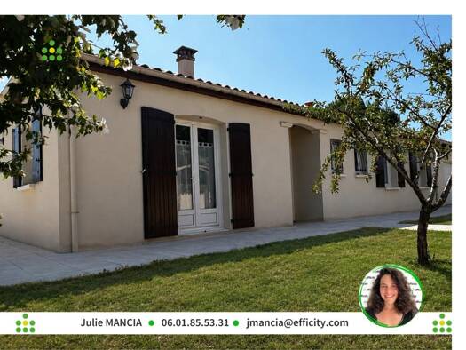 Maison de plain-pied à vendre 223 000 € 5 pièces 3 chambres 115 m² 1 043 m² de terrain Trois-Palis 16730
