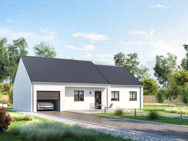 Terrain avec maison neuve à vendre 213 074 € 3 pièces 2 chambres 68 m² 600 m² de terrain Neuillé-Pont-Pierre 37360