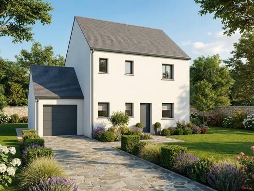 Terrain avec maison neuve à vendre 243 986 € 5 pièces 4 chambres 88 m² 410 m² de terrain Morier-Rigny-Pont Volant-Joué Centre Joué-lès-Tours 37300