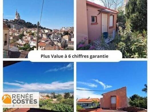 Maison en viager occupé Bouquet 397 500 € 4 pièces 3 chambres 128 m² 300 m² de terrain Périer Marseille 8ème arrondissement 13008