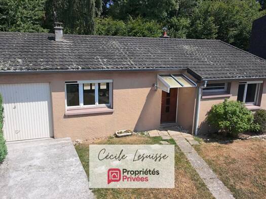 Maison de plain-pied à vendre 170 000 € 3 pièces 2 chambres 80 m² 523 m² de terrain Bois du Parc Port-Jérôme-sur-Seine 76330