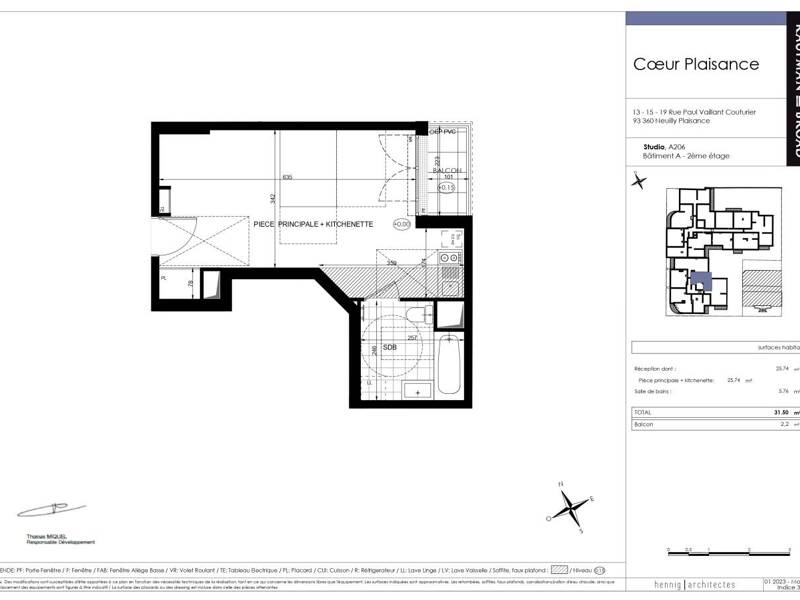 Maison à louer, 32m², NEUILLY PLAISANCE