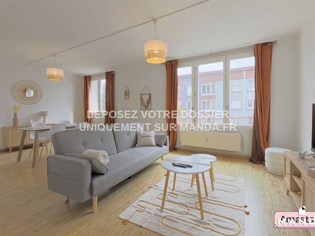 Appartement à louer 680 € 2 pièces 1 chambre 58 m² 1er étage Centre Ville Liévin 62800