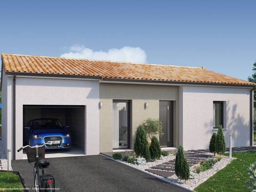 Terrain avec maison neuve à vendre 175 595 € 3 pièces 2 chambres 63 m² 800 m² de terrain Laluque 40465