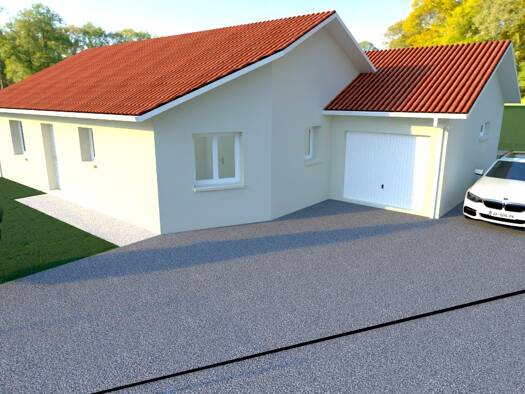 Terrain avec maison neuve à vendre 245 500 € 4 pièces 1 chambre 86 m² Saint-Agnin-sur-Bion 38300