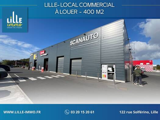 Local commercial à louer 5 000 € 400 m² de surface de vente Verquin 62131