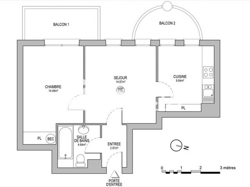 Maison à louer, 47m², STRASBOURG