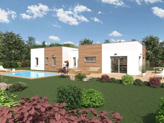 Terrain avec maison neuve à vendre 610 930 € 6 pièces 4 chambres 127 m² 1 123 m² de terrain Nord Est Perros-Guirec 22700