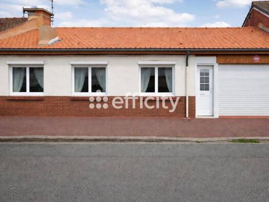 Maison de plain-pied à vendre 219 990 € 4 pièces 2 chambres 61 m² 268 m² de terrain Hellemmes-Les Sarts Lille 59800