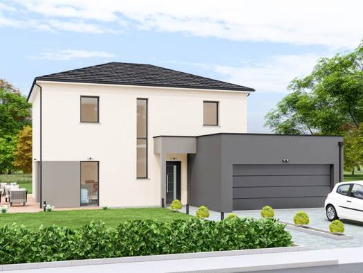 Terrain avec maison neuve à vendre 393 000 € 6 pièces 4 chambres 123 m² Pournoy-la-Grasse 57420