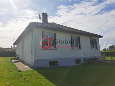 Maison de plain-pied à vendre 138 500 € 4 pièces 3 chambres 73 m² 675 m² de terrain Cany-Barville 76450