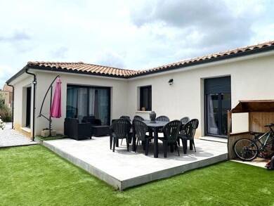 Maison de plain-pied à vendre 309 000 € 4 pièces 3 chambres 114,7 m² 459 m² de terrain Adissan 34230