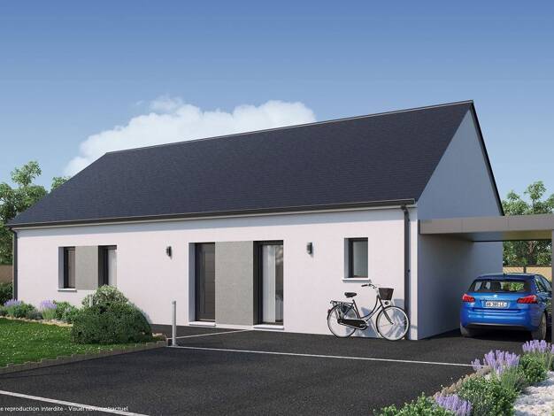 Terrain avec maison neuve à vendre 312 995 € 5 pièces 4 chambres 100 m² 845 m² de terrain Magny-sur-Tille 21110