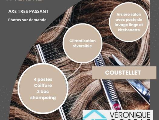 Salon de coiffure à vendre 80 000 € 55 m² de surface de vente Cabrières-d'Avignon 84220