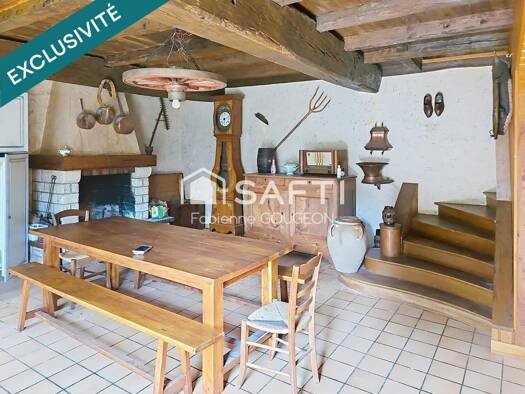 Maison à vendre 78 000 € 4 pièces 3 chambres 105 m² 117 m² de terrain Lessac 16500