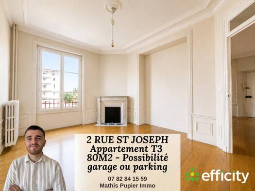 Appartement à vendre 65 000 € 4 pièces 3 chambres 80 m² 1er étage Jacquard Saint-Étienne 42000