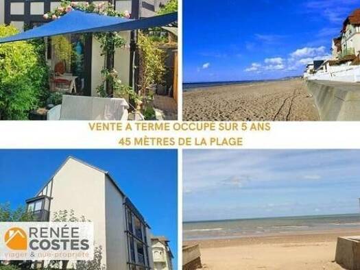 Appartement en viager occupé Bouquet 123 180 € 2 pièces 1 chambre 28 m² RDC/3 Villers-sur-Mer 14640