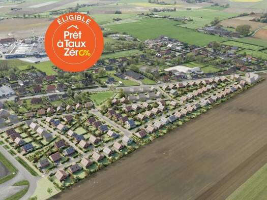 Terrain constructible viabilisé à vendre 87 000 € 412 m² de terrain Steenvoorde 59114