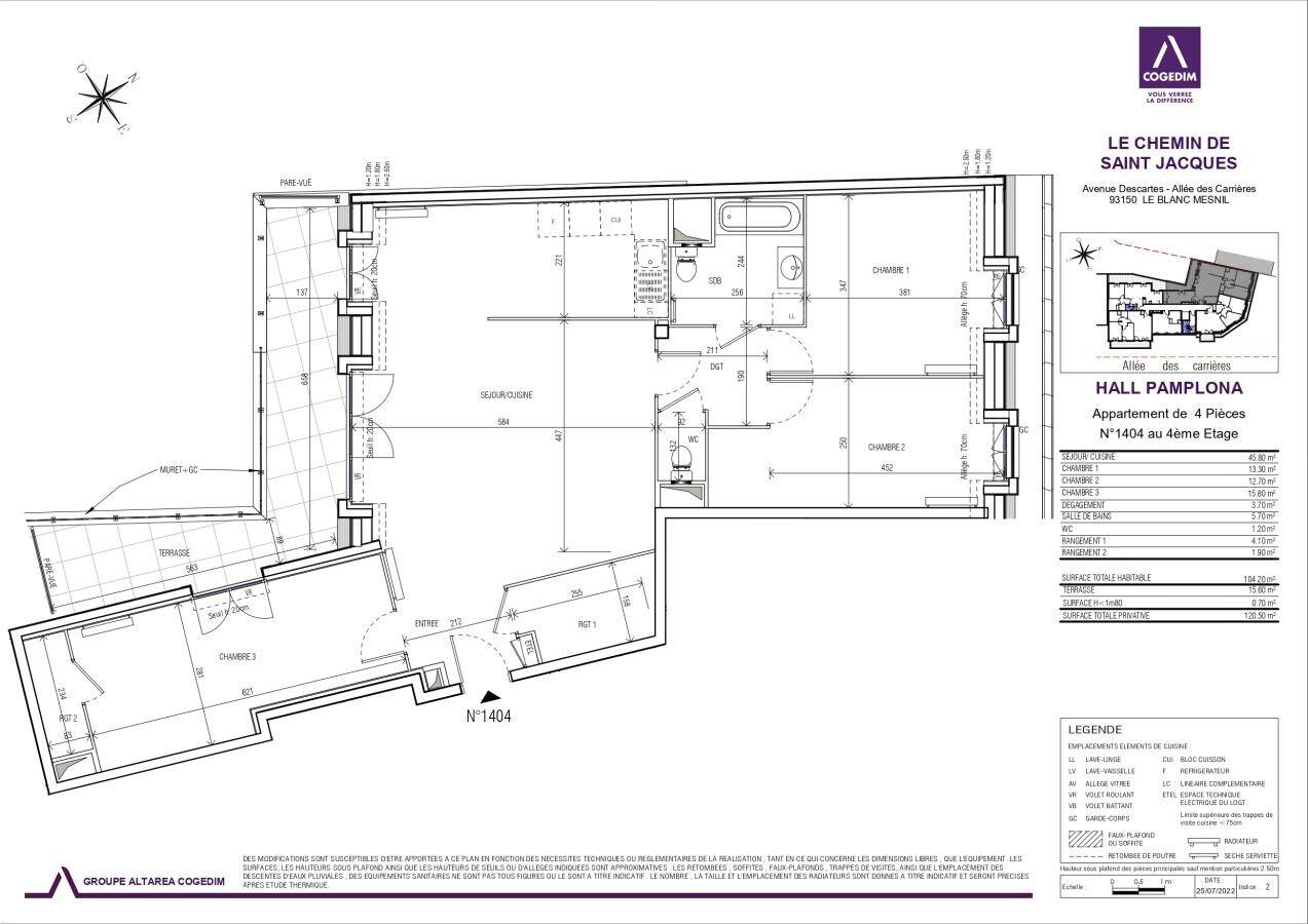 Maison à louer, 102m², LE BLANC MESNIL