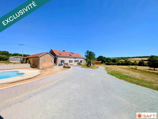 Maison à vendre 241 000 € 6 pièces 3 chambres 154 m² 3 258 m² de terrain Grury 71760